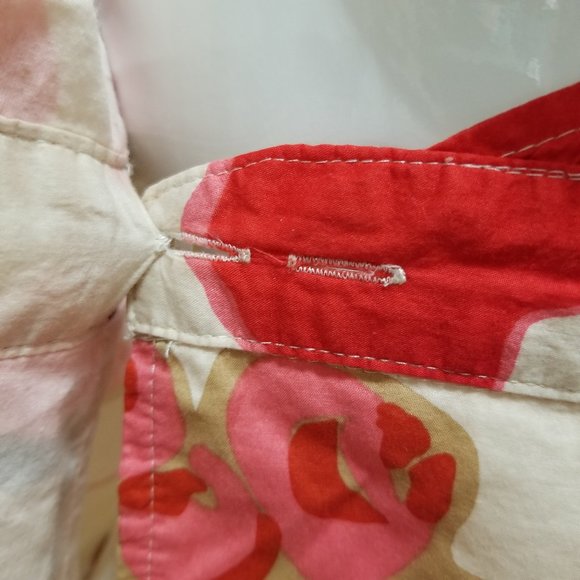 GAP top Small floral pattern wrap front tie side surplice v-neck Y2K VINTAGE - Picture 11 of 13